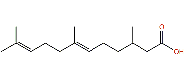 (E)-3,7,11-Trimethyl-6,10-dodecadienoic acid